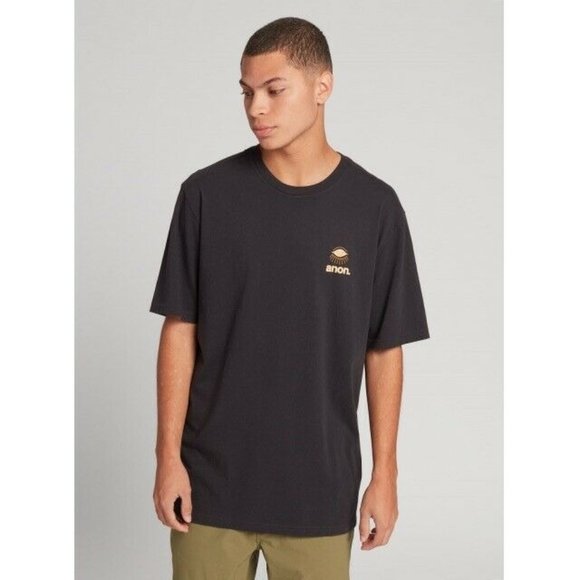 NWT Burton Anon Small Sheridan Short Sleeve T-Shirt Crew Gray Eye Snowboarding - Picture 1 of 7